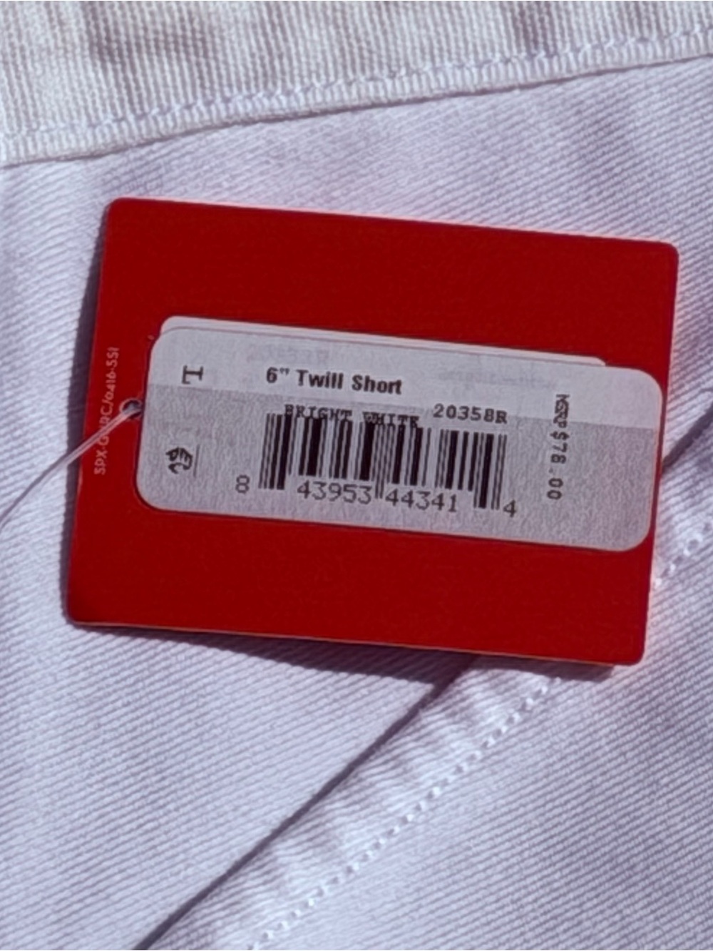 SPANX Stretch Twill Shorts Bright White Size 6 NWT 6” Inseam - Picture 3 of 7
